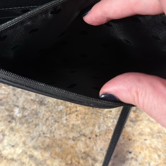 EUC KATE SPADE NEW YORK BLACK TINSEL FLAP CROSSBODY - Picture 8 of 11